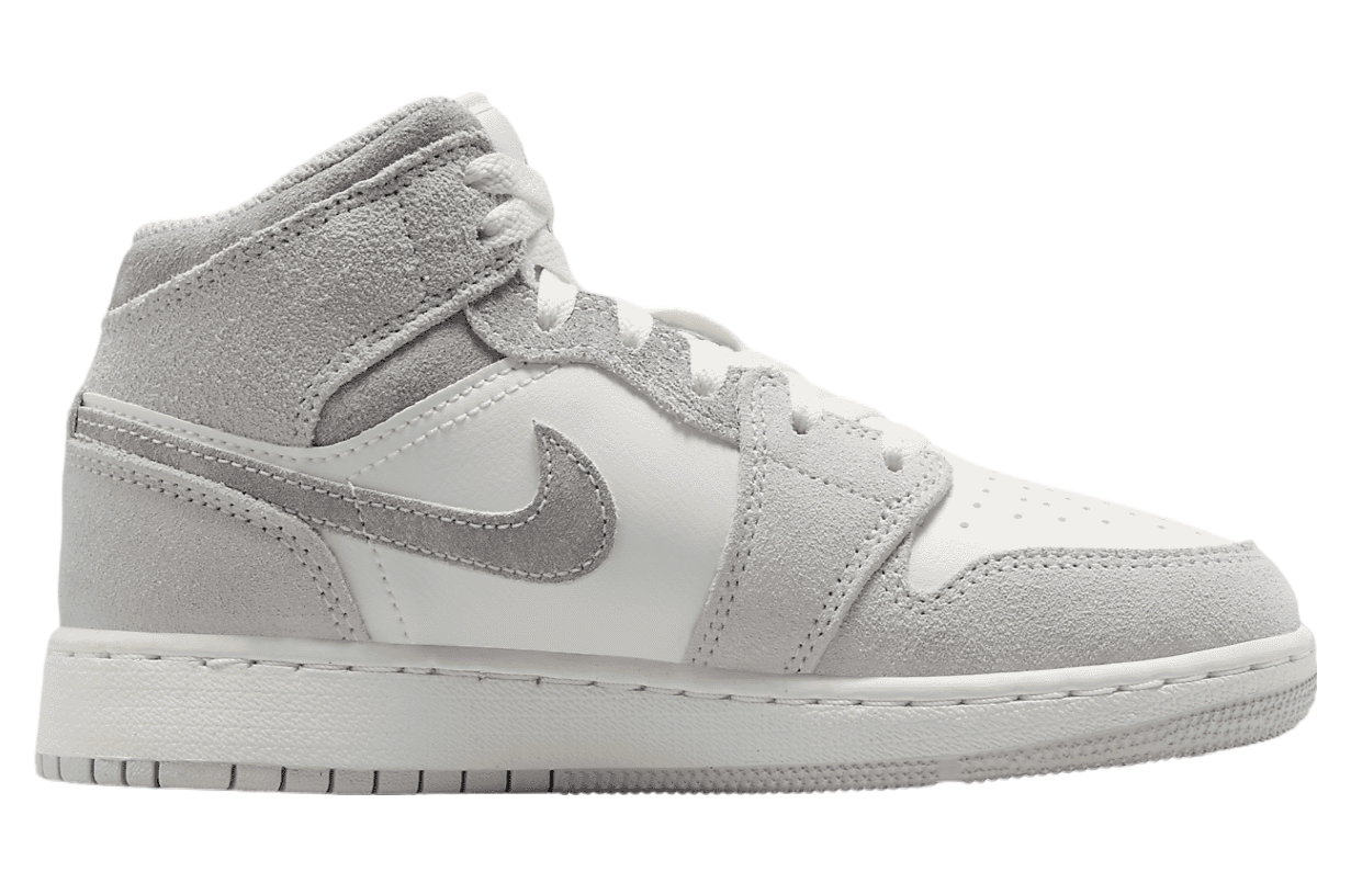 Air Jordan 1 Mid SE GS Neutral Grey / Sail