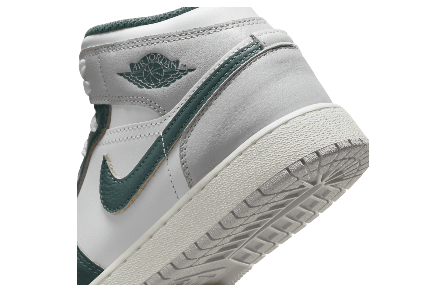 Air Jordan 1 Mid SE GS White / Grey / Oxidized Green