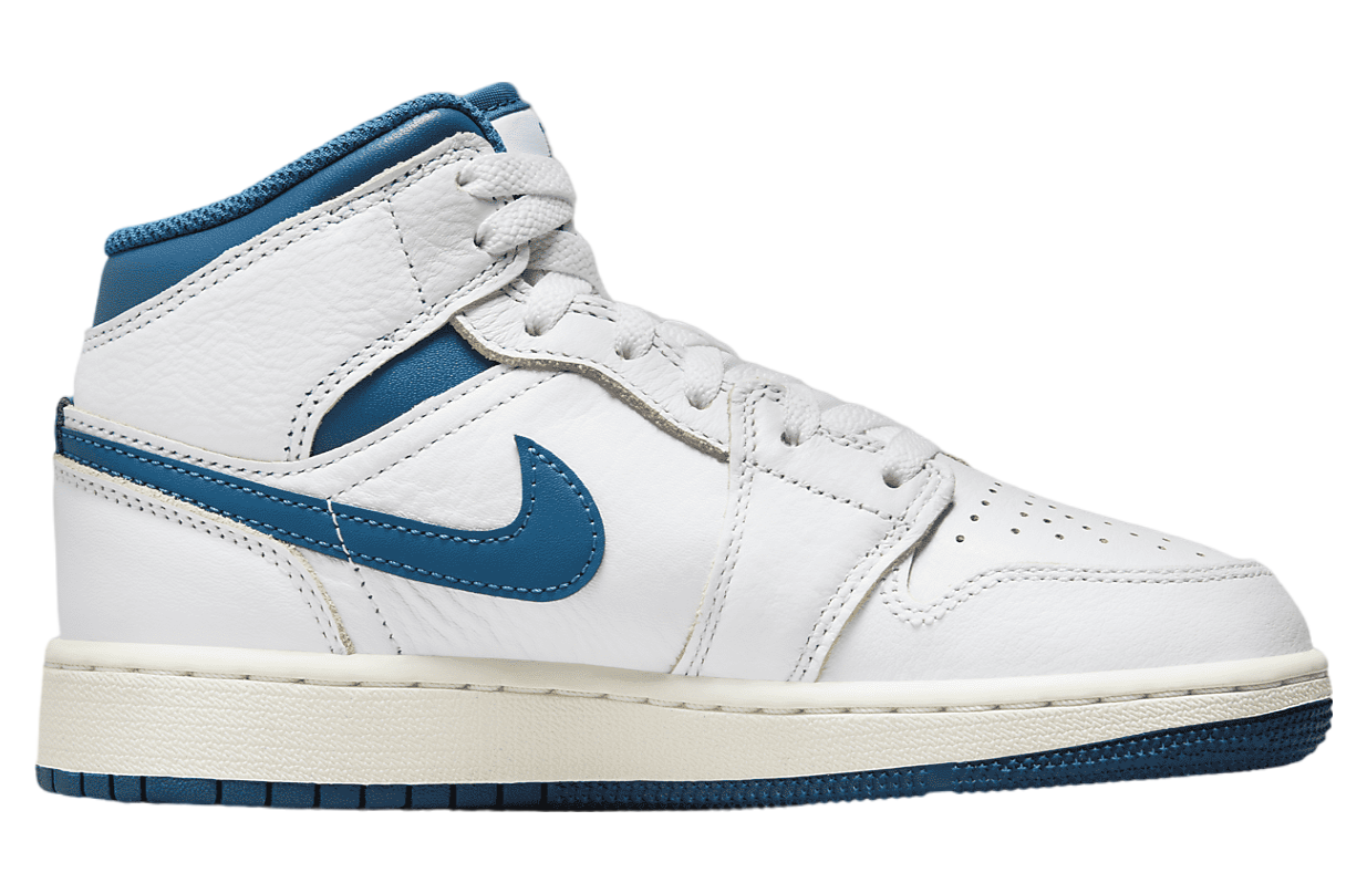 Air Jordan 1 Mid SE GS White / Industrial Blue