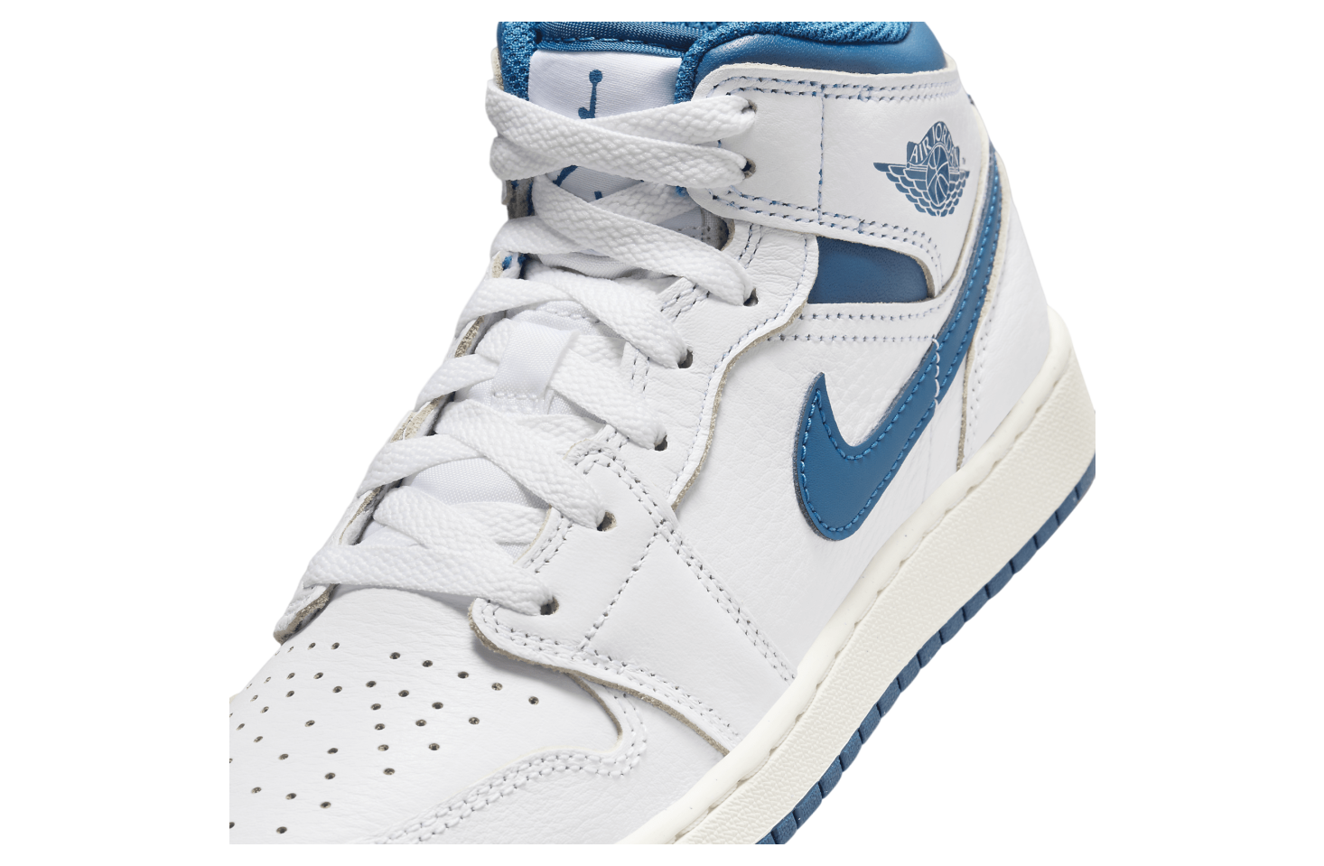 Air Jordan 1 Mid SE GS White / Industrial Blue