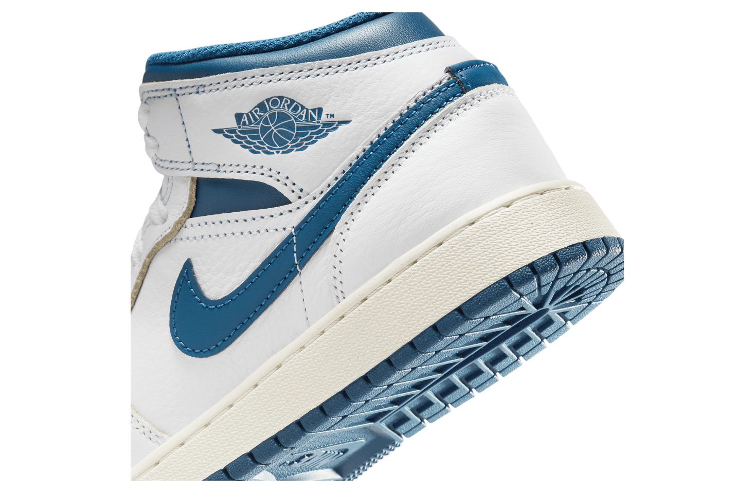 Air Jordan 1 Mid SE GS White / Industrial Blue