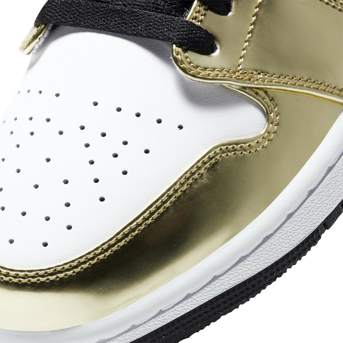 Air Jordan 1 Mid SE White Metallic Gold