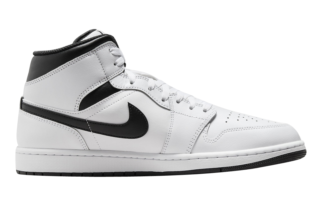 Air Jordan 1 Mid White Black