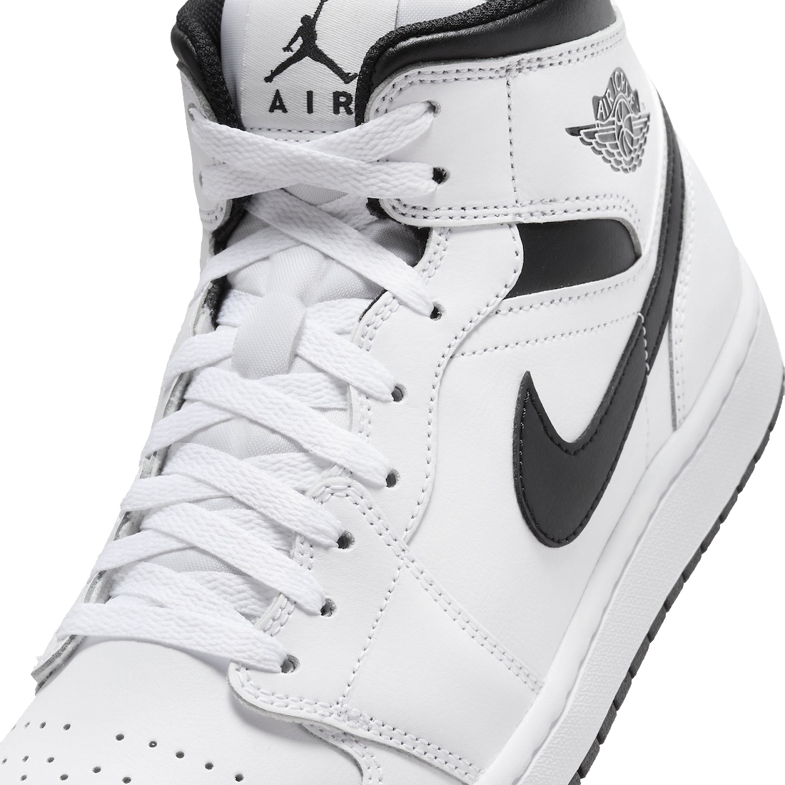 Air Jordan 1 Mid White Black