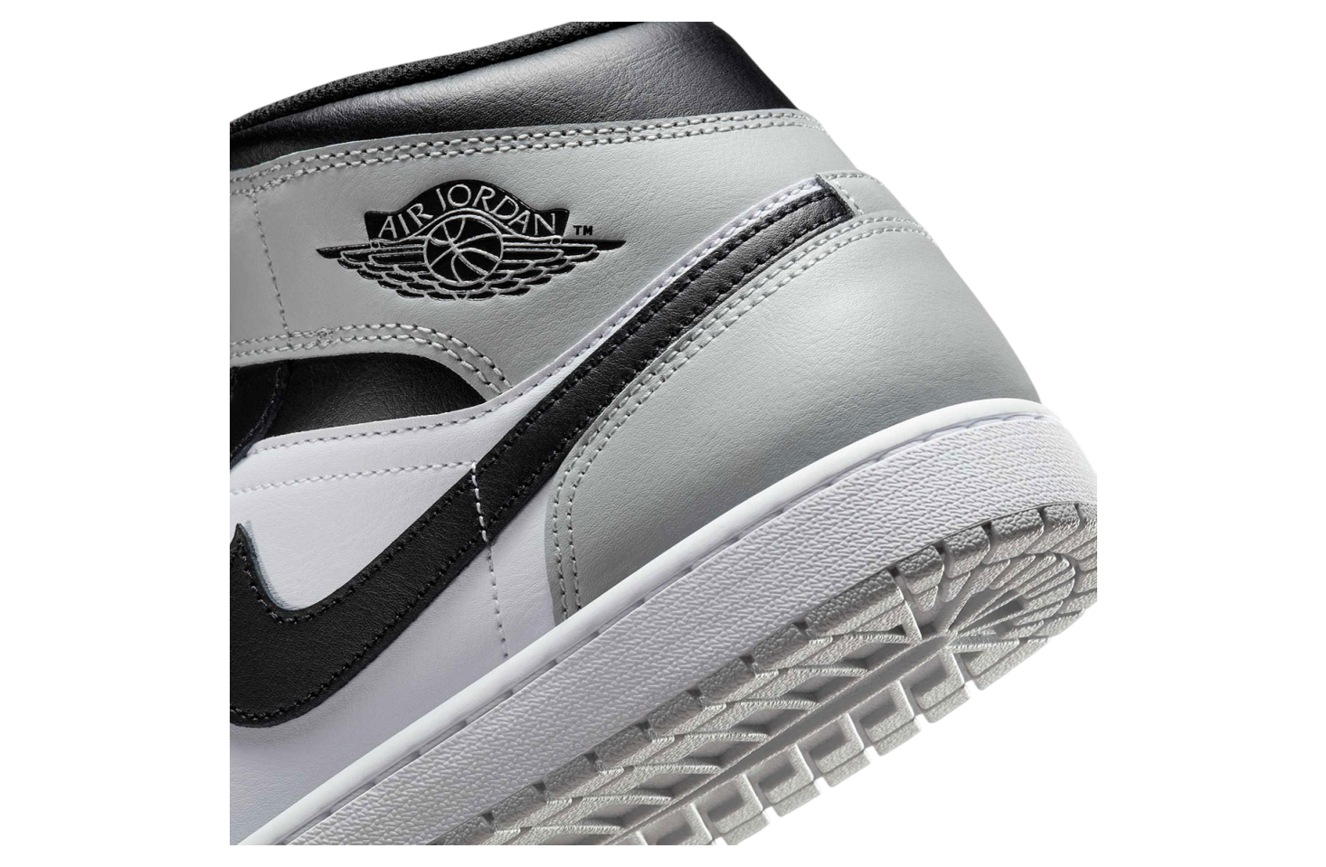 Air Jordan 1 Mid White / Light Smoke Grey - Jun 2025