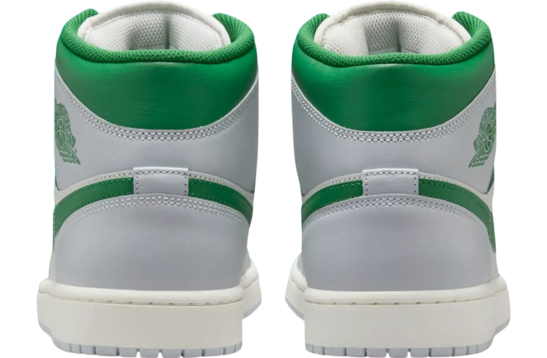 Air Jordan 1 Mid White / Lucky Green