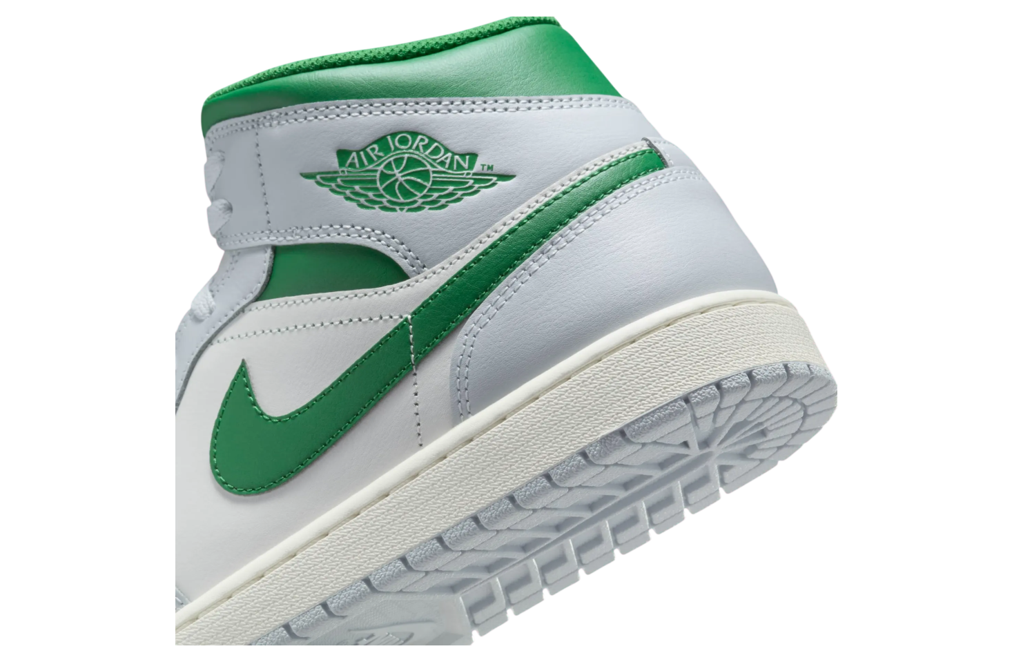 Air Jordan 1 Mid White / Lucky Green