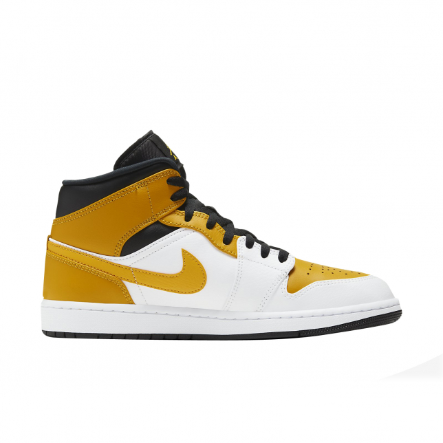 jordan 1 mid university gold black white