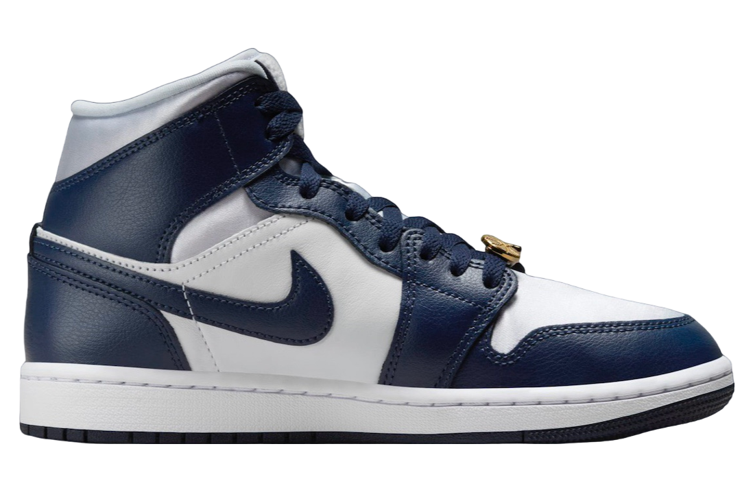 Air Jordan 1 Mid WMNS Football Grey / Midnight Navy