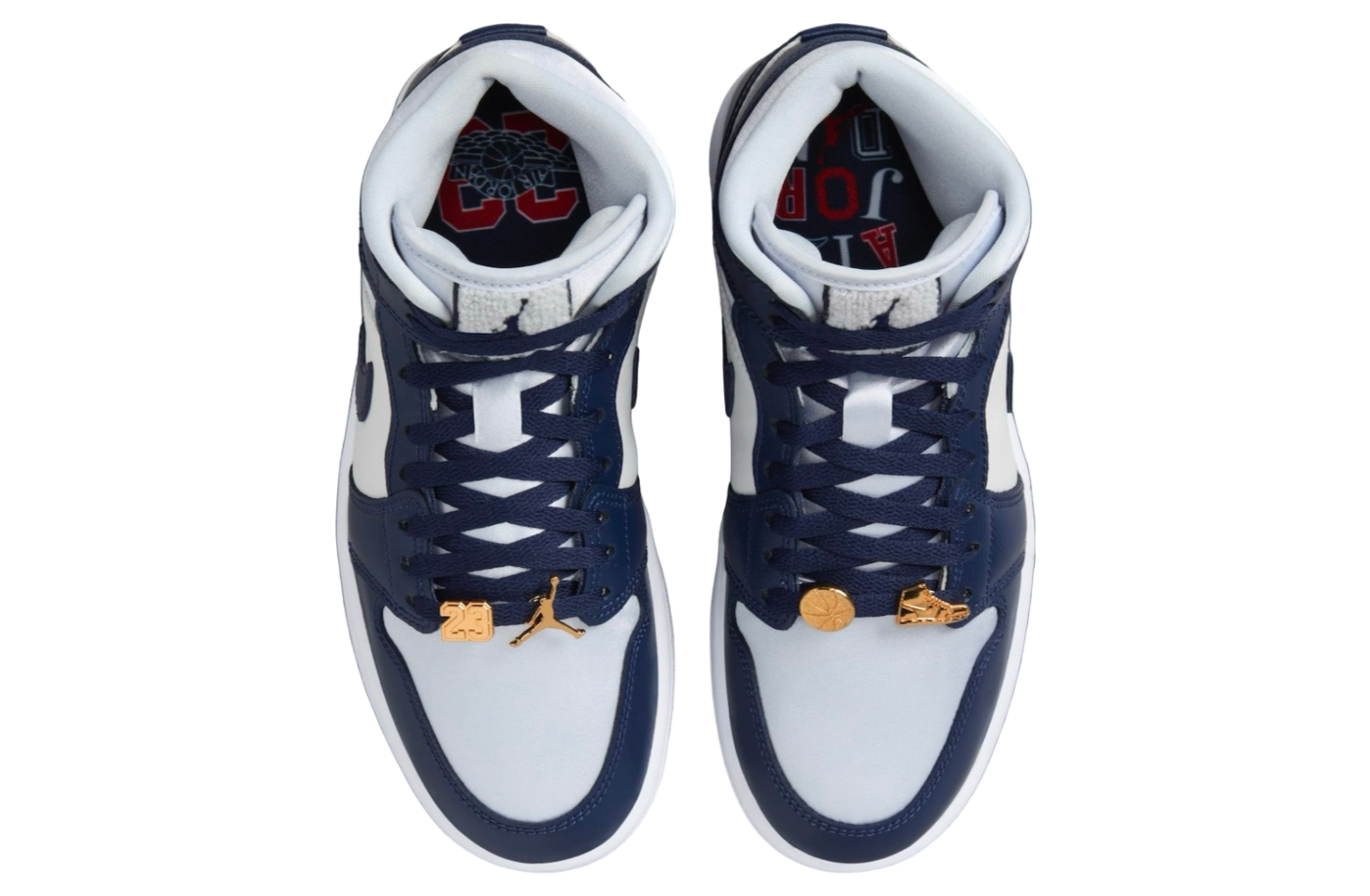 Air Jordan 1 Mid WMNS Football Grey / Midnight Navy