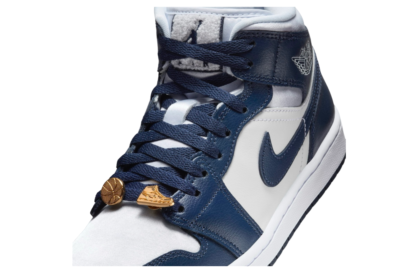 Air Jordan 1 Mid WMNS Football Grey / Midnight Navy