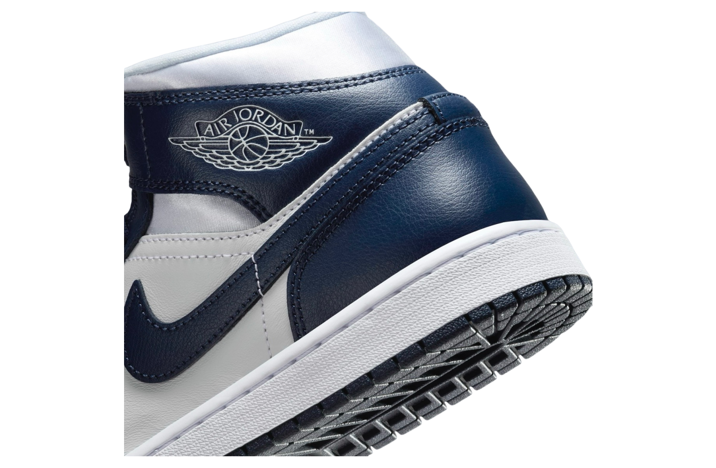 Air Jordan 1 Mid WMNS Football Grey / Midnight Navy