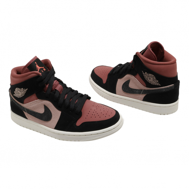 Air Jordan 1 Mid WMNS Particle Beige Black Canyon Rust BQ6472202