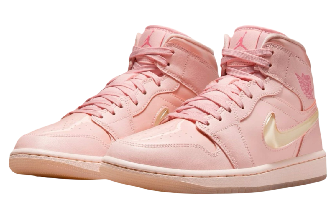 Air Jordan 1 Mid WMNS Pink Patent