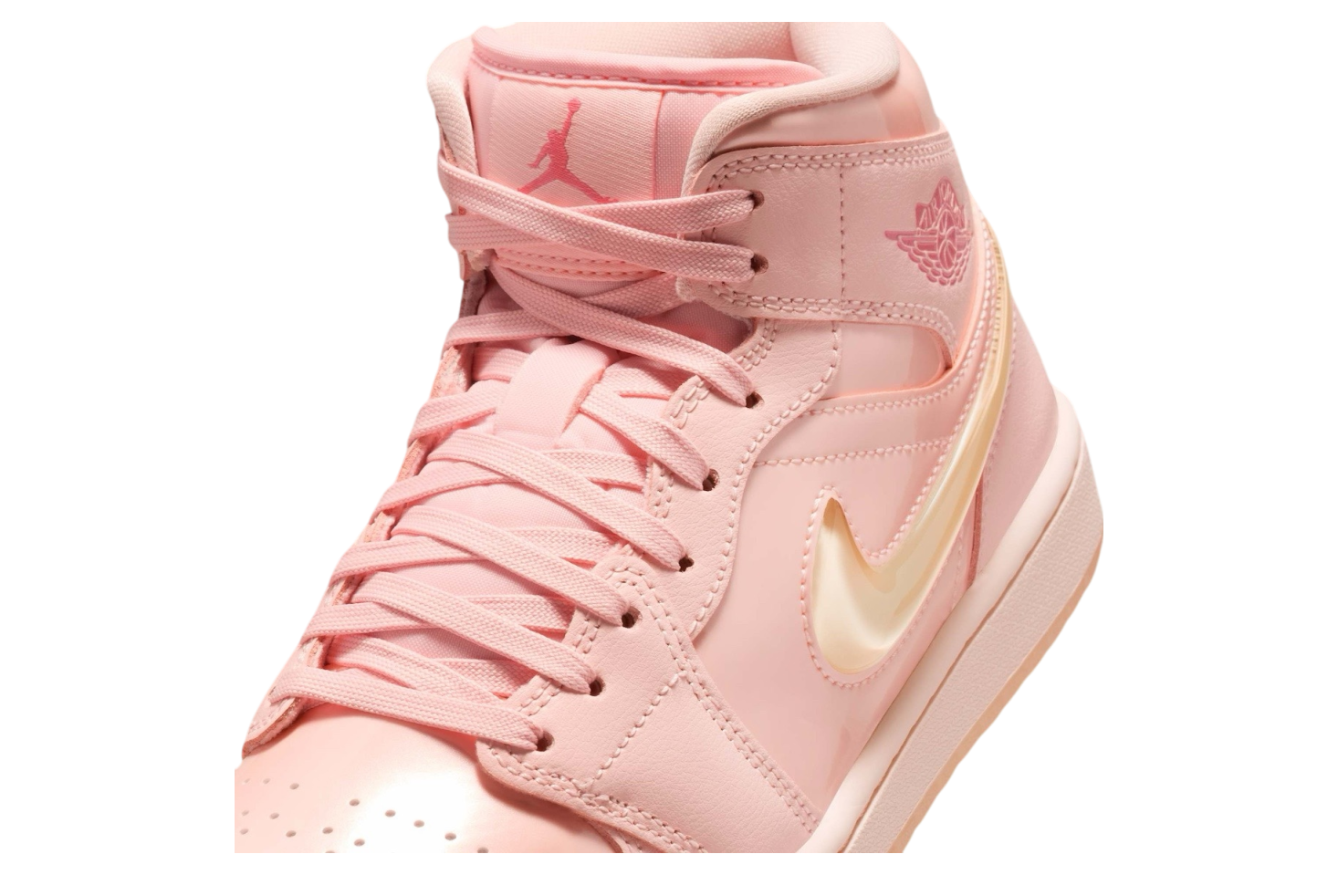 Air Jordan 1 Mid WMNS Pink Patent