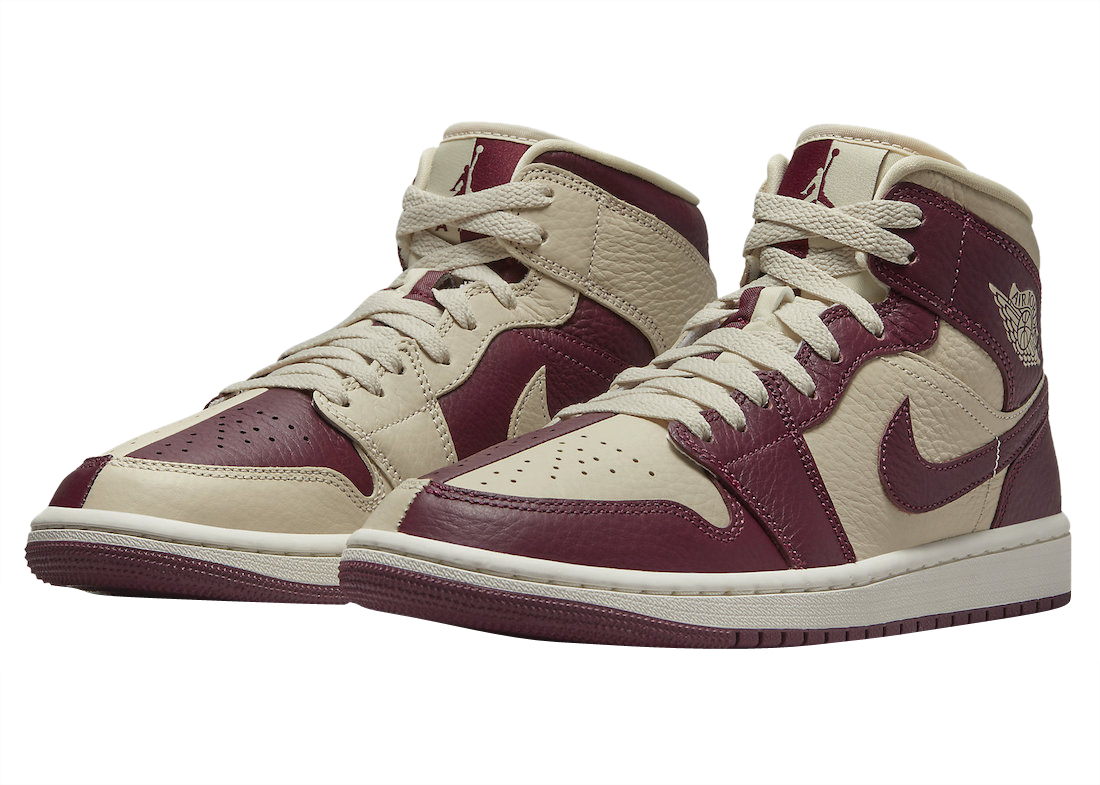 Air Jordan 1 Mid WMNS Split Beach Cherrywood