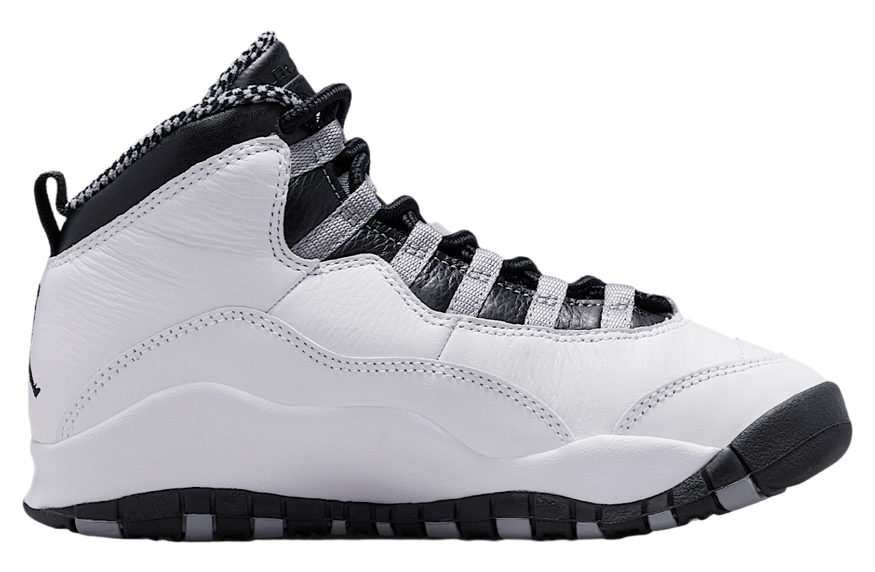 Air Jordan 10 Gs White / Light Steel Grey