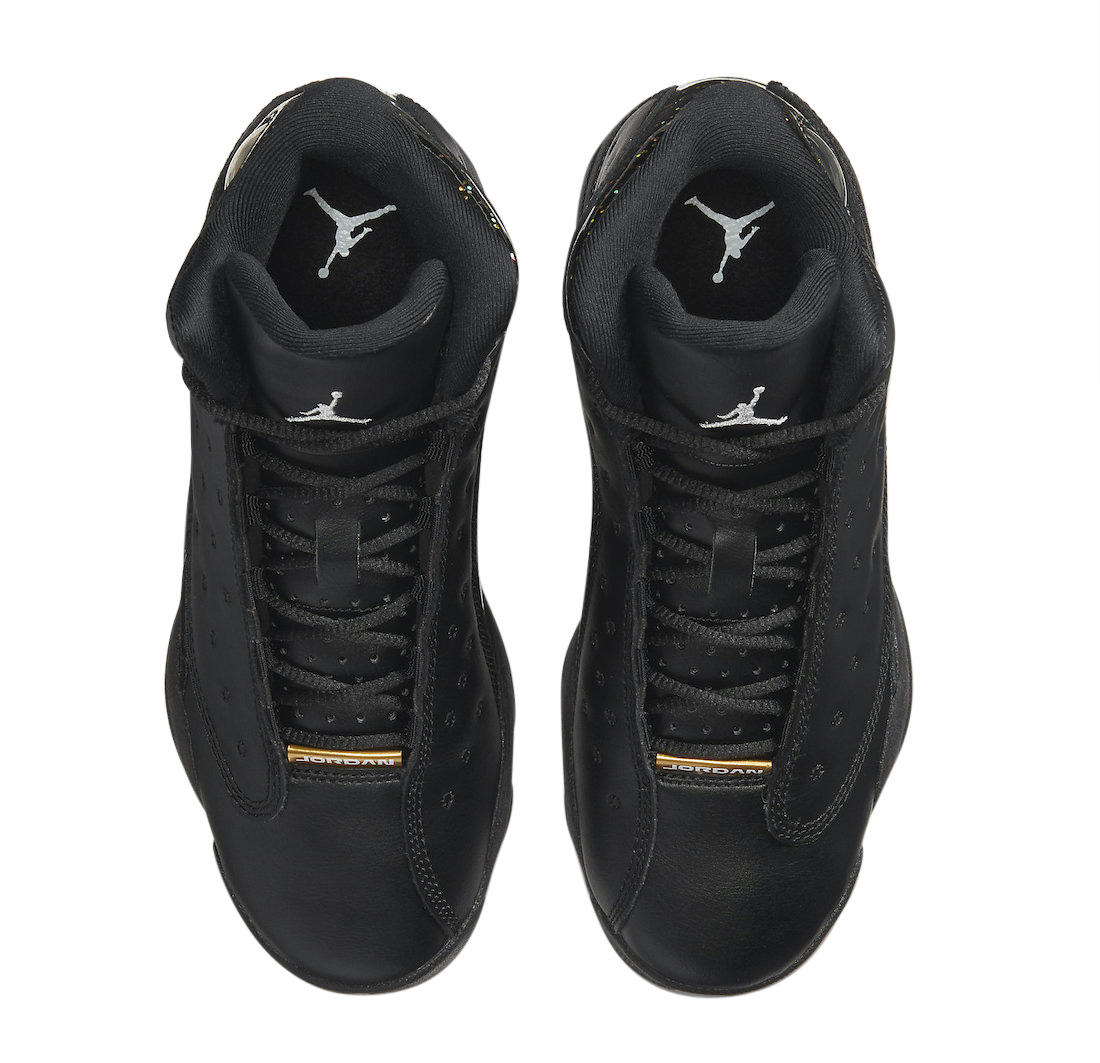 Jordan retro 13 black gold on sale