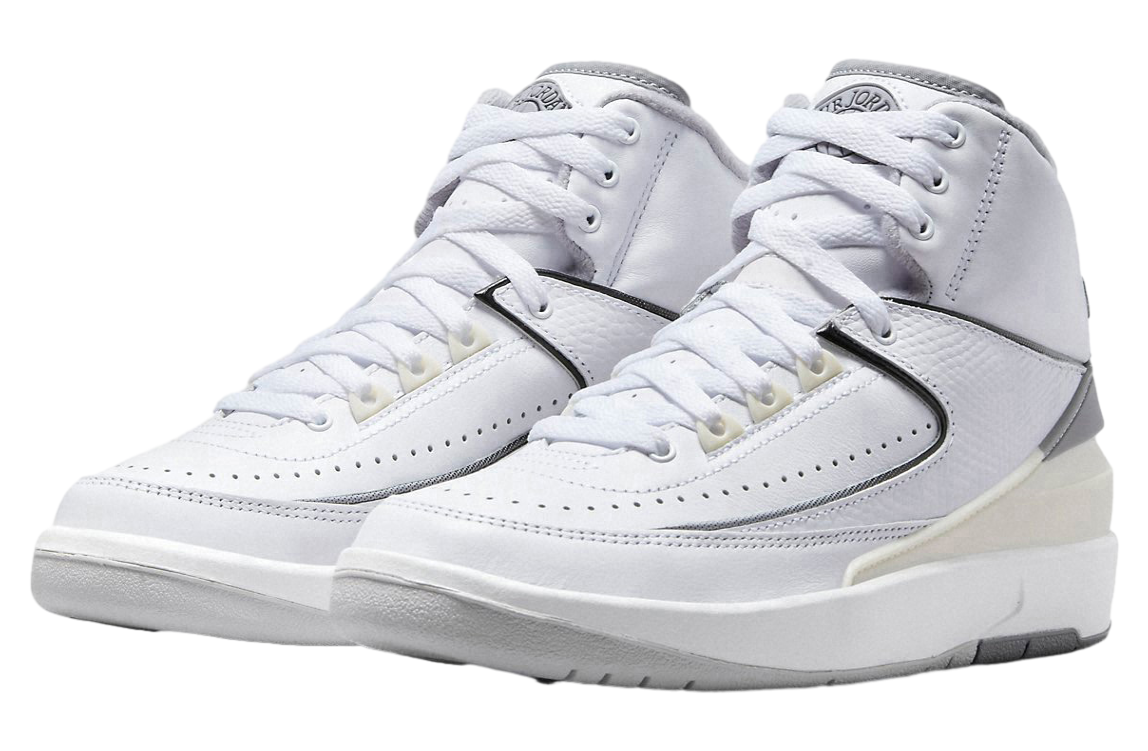 Air Jordan 2 Retro GS White / Cement Grey