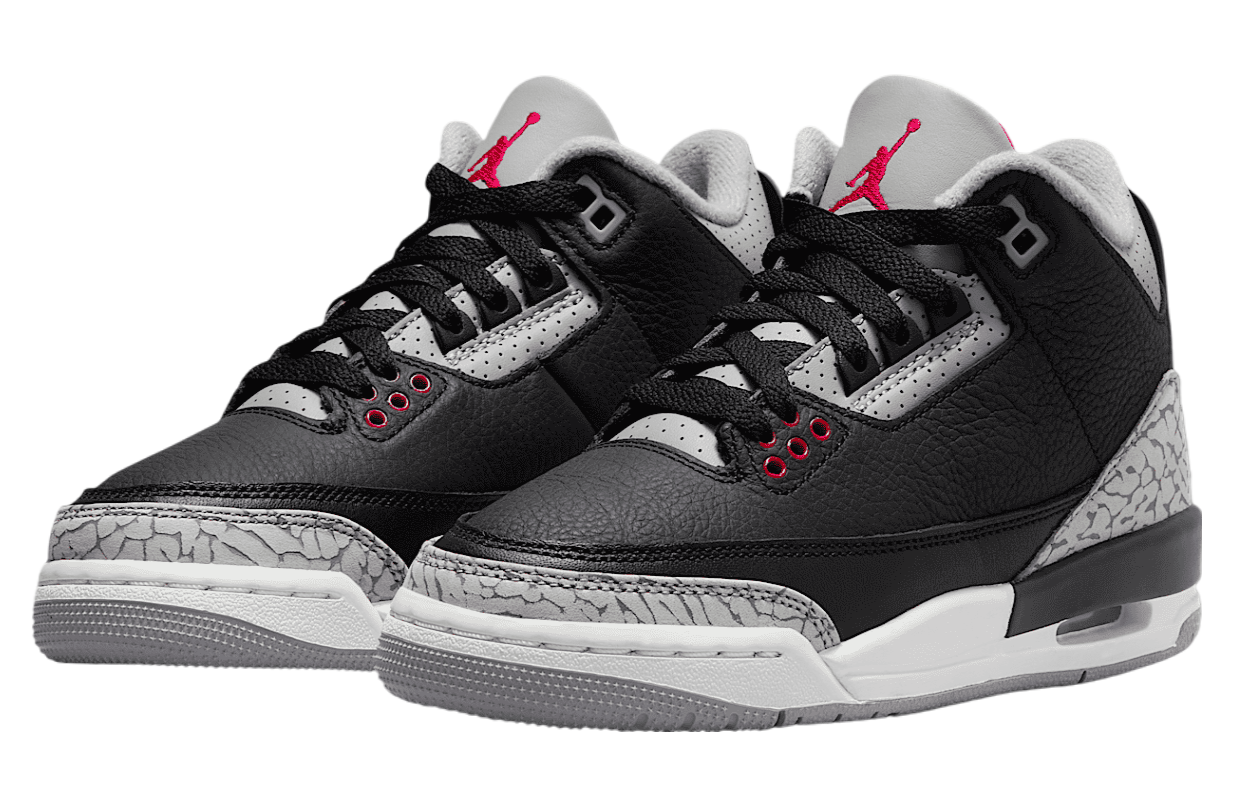 Air Jordan 3 Black Cement GS Black / Cement Grey