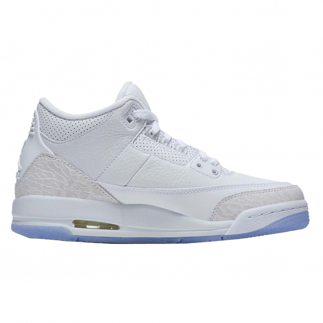 Air Jordan 3 GS Triple White - Jul 2018 - 398614111