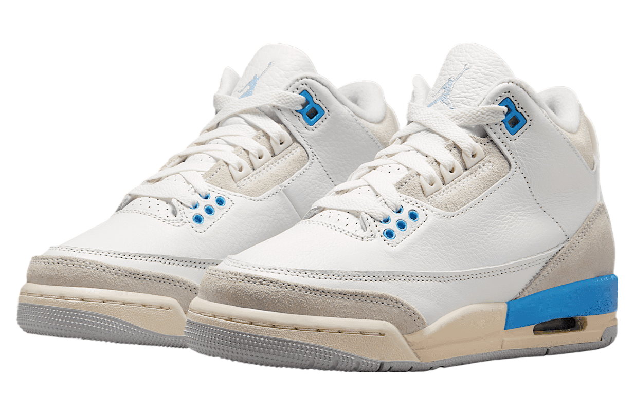 Air Jordan 3 Lucky Shorts Gs Summit White / Legend Blue