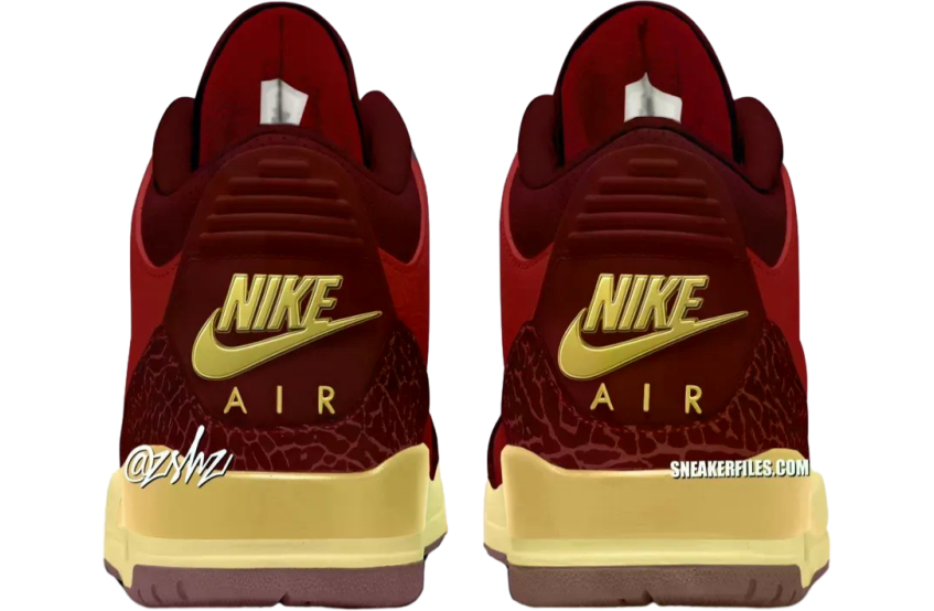 Air Jordan 3 OG Bin 23 Team Red / Metallic Gold