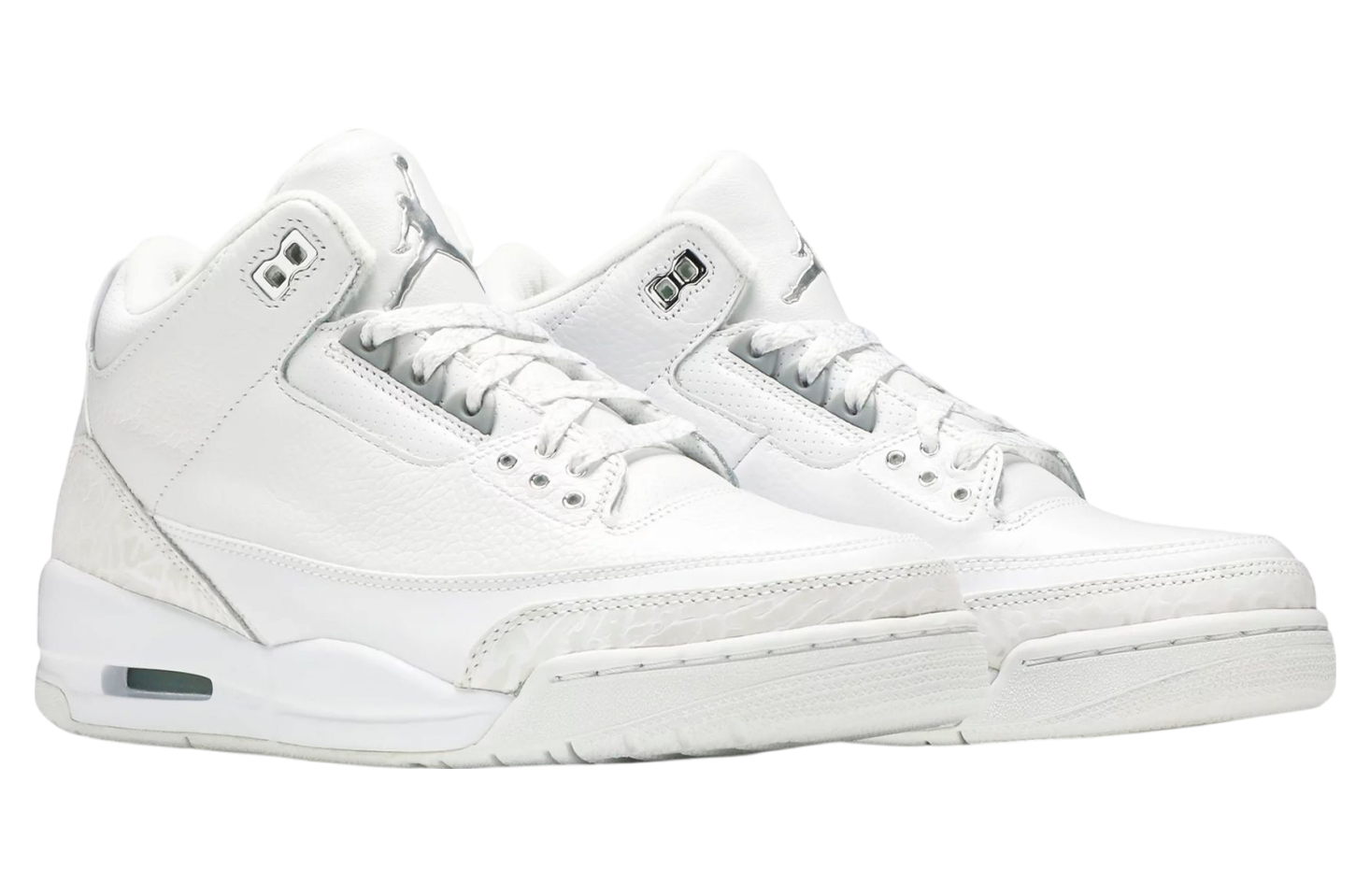 Air Jordan 3 Pure Money White / Metallic Silver