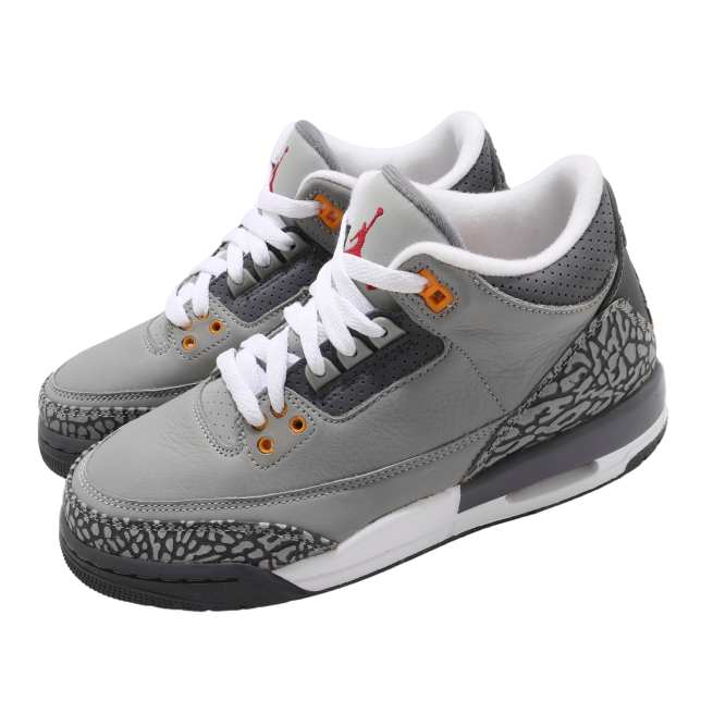 Air Jordan 3 Retro GS Silver / Sport Red