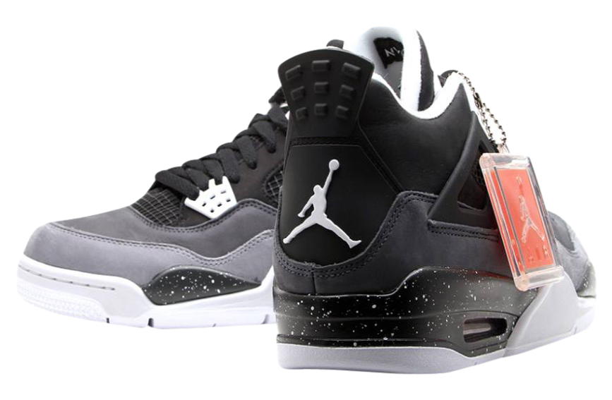 Air Jordan 4 グレー/ブラック/ホワイト fear 28cm Air Jordan 4 Retro 