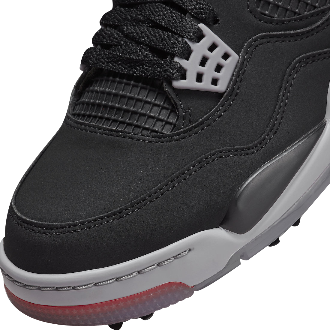 Brand New Nike Air Jordan 4 Retro Golf Bred Black/Red Men's Size 10M  CU9981-002