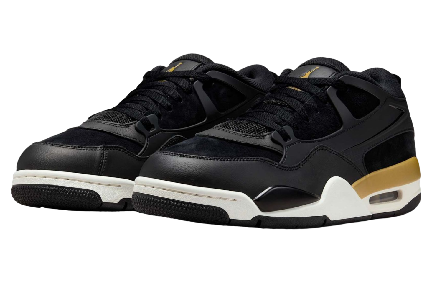 Air Jordan 4 RM Black / Sail / Metallic Gold - Dec 2025