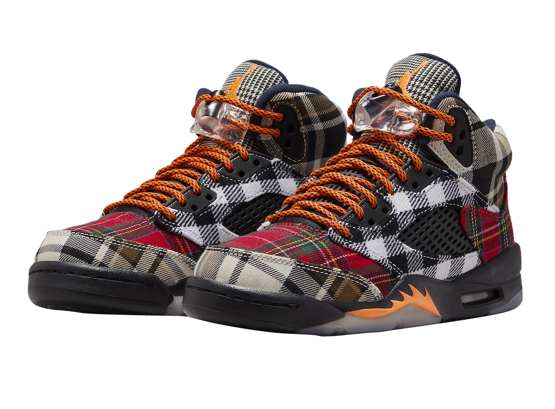 Air Jordan 5 GS Plaid