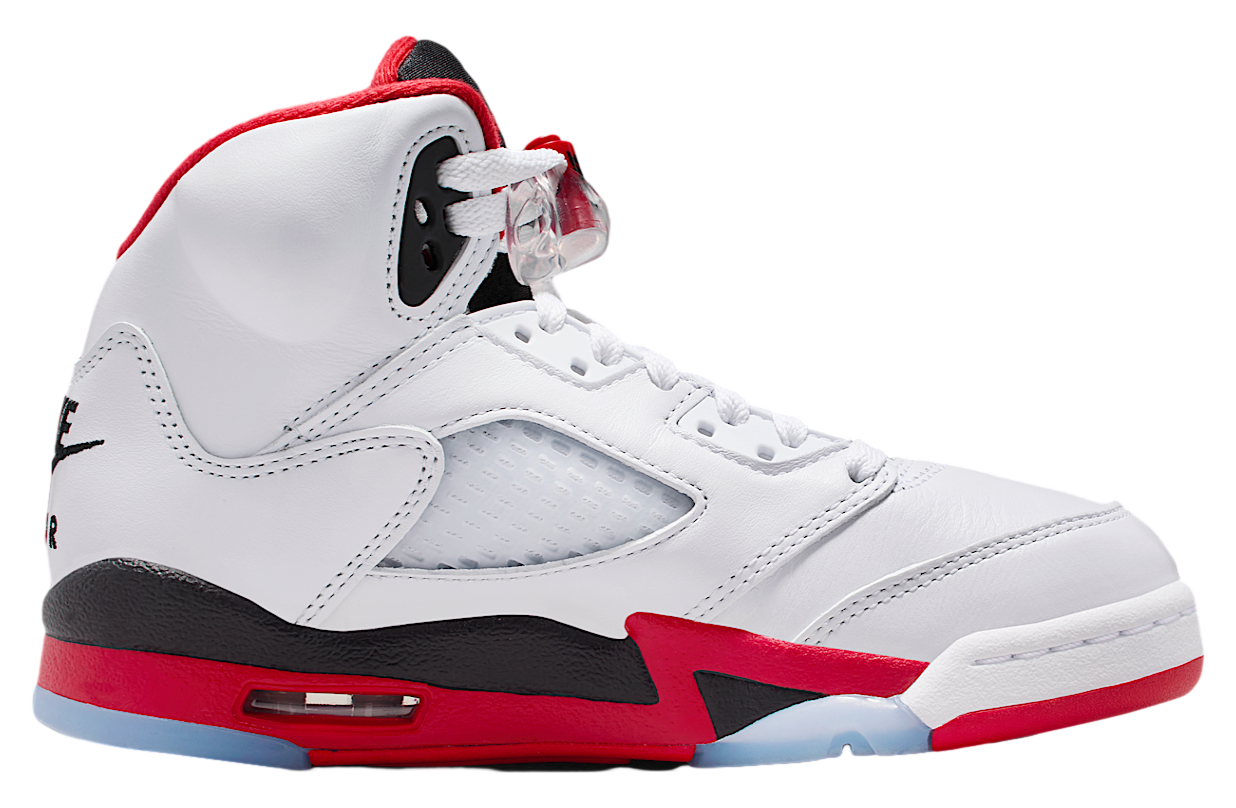 Air Jordan 5 Gs White / Black