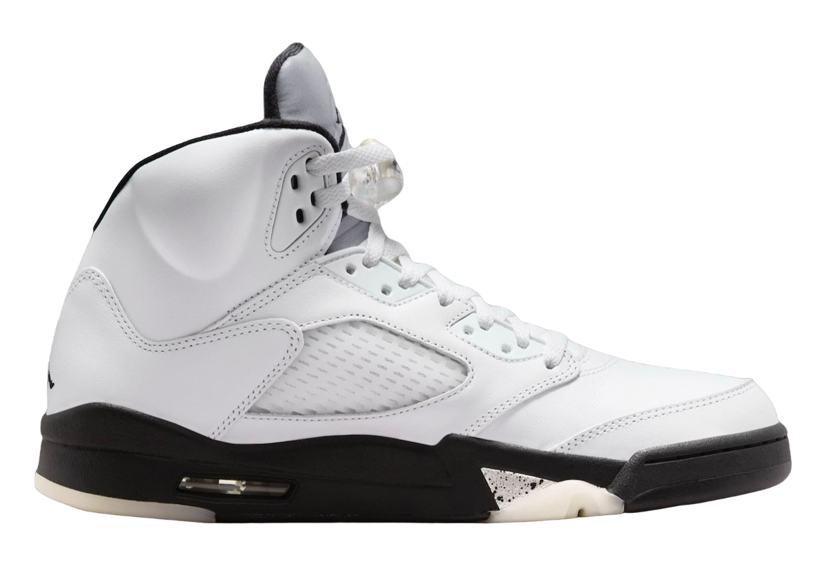 Air Jordan 5 White Black