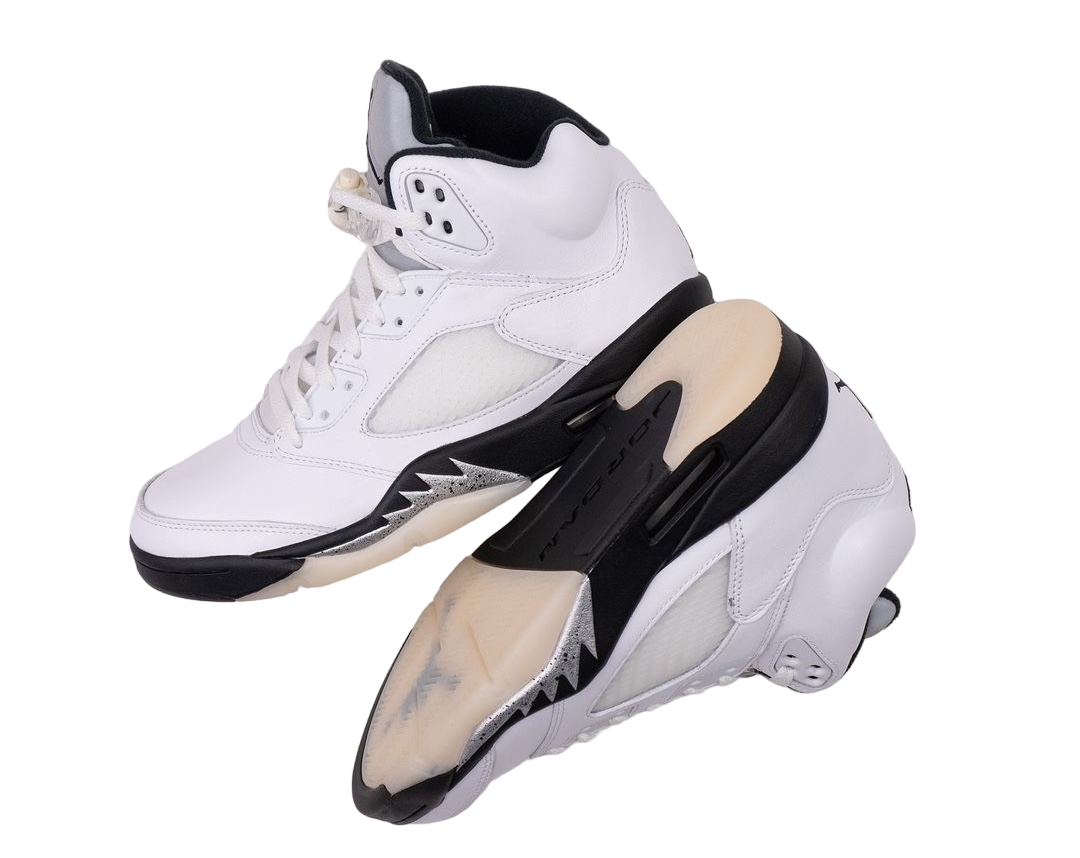 Air Jordan 5 White Black