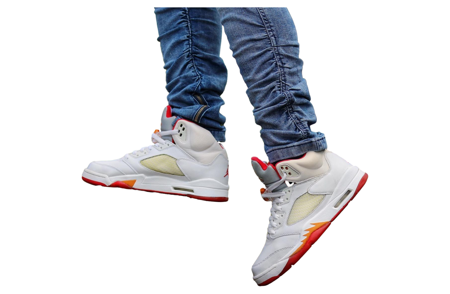Air Jordan 5 White / Sunset