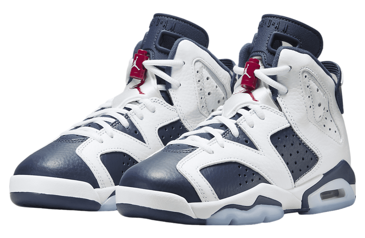 Air Jordan 6 GS White / Midnight Navy