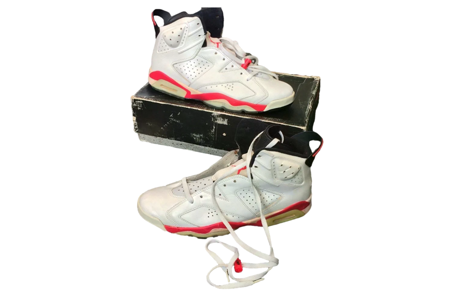 Air Jordan 6 White Infrared White / Light Crimson