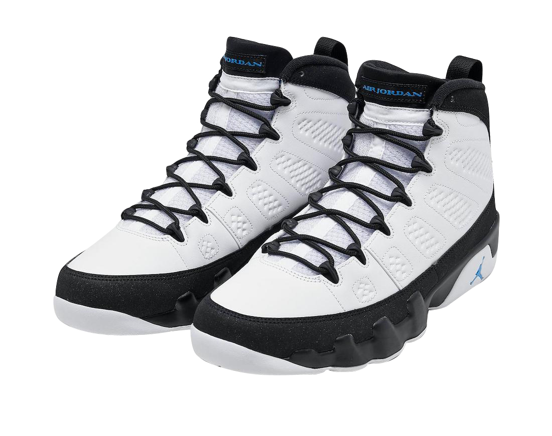 black blue jordan 9