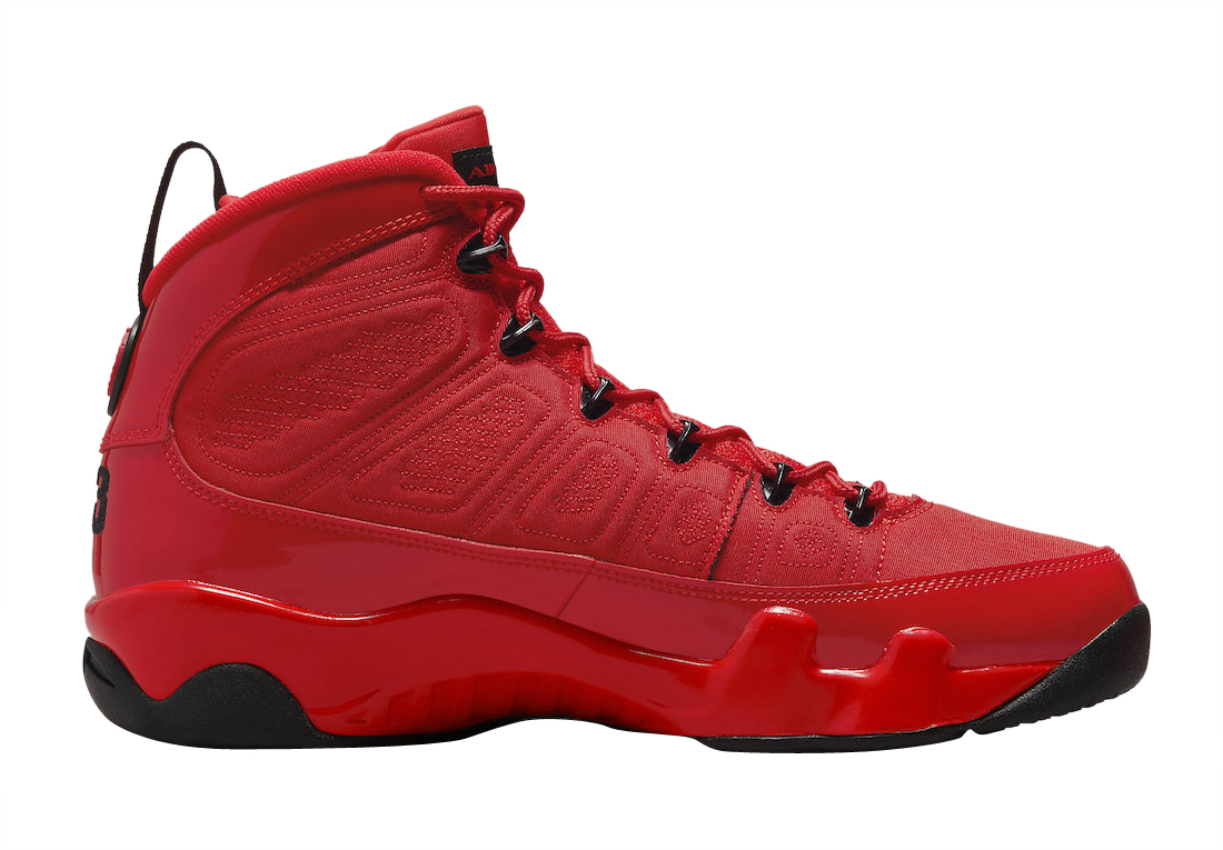 all red retro 9