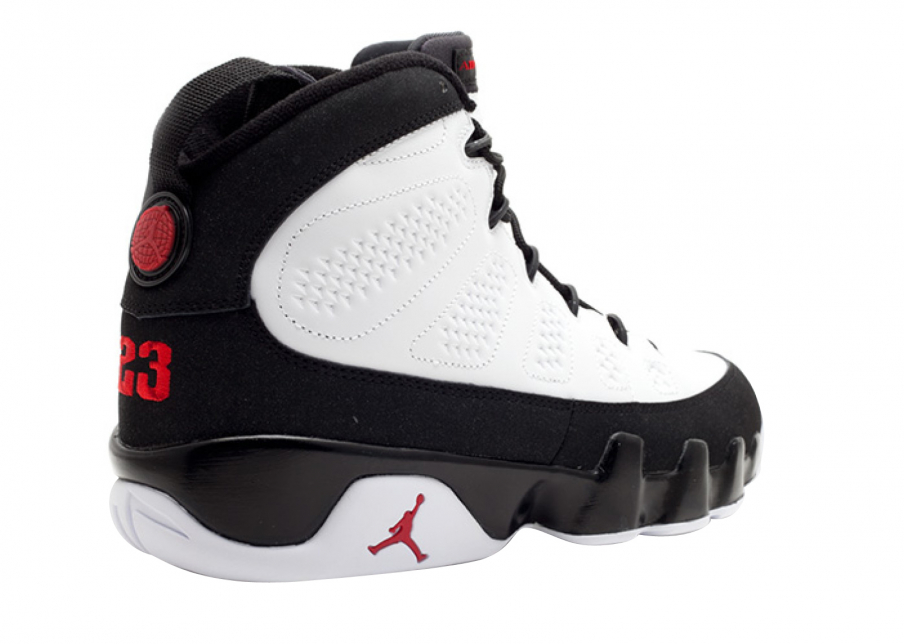 Air Jordan 9 White Black Red