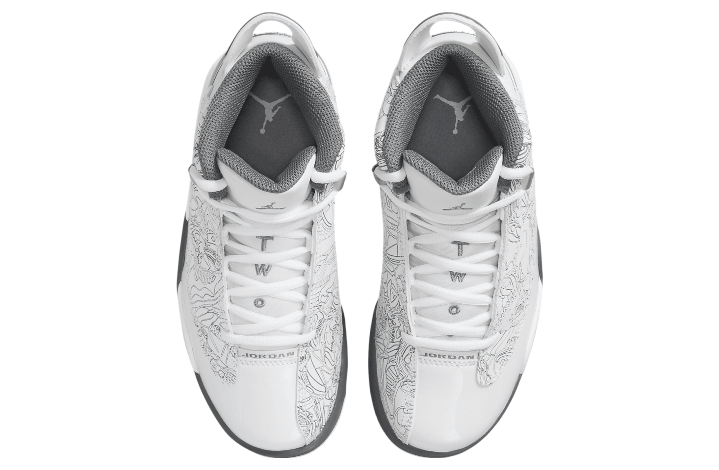 Air Jordan Dub Zero GS White / Cool Grey