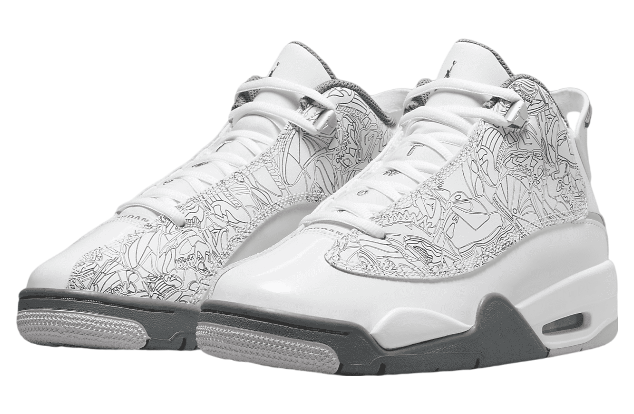 Air Jordan Dub Zero GS White / Cool Grey