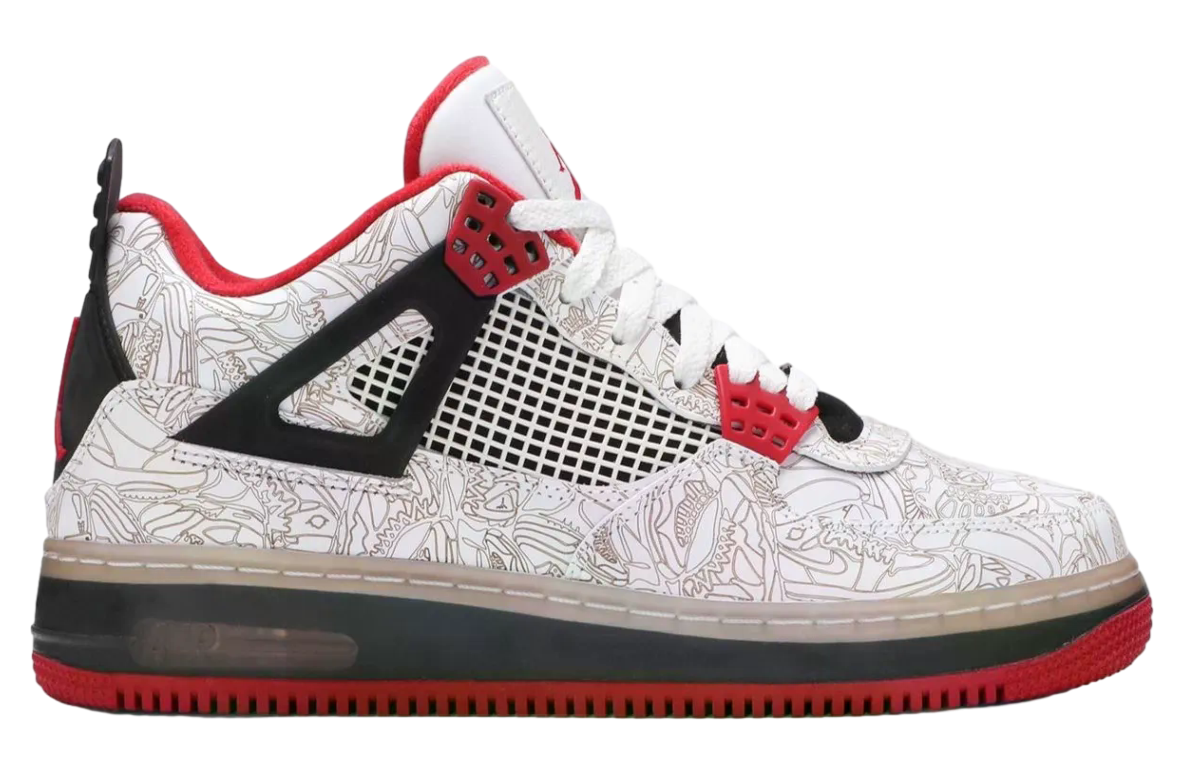 Air Jordan Fusion 4 Laser White / Varsity Red