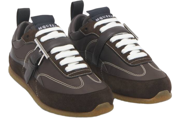 Alexander Mcqueen Ec1 T-Bar Dark Brown