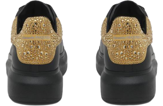 Alexander Mcqueen Oversized Black / Gold / Black