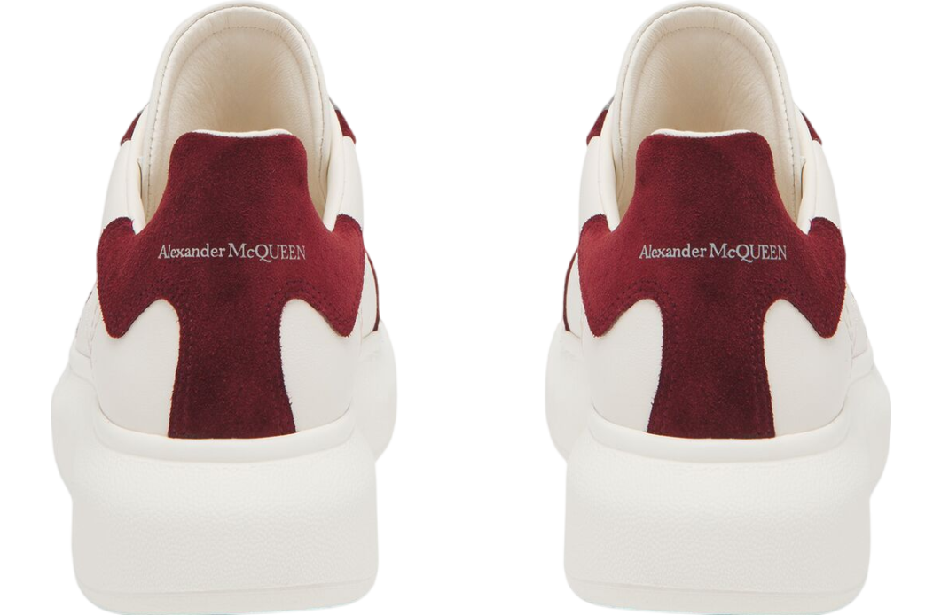 Alexander Mcqueen Oversized Off White / Burgundy