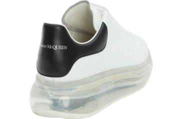 Alexander Mcqueen Oversized Transparent Sole White / Black