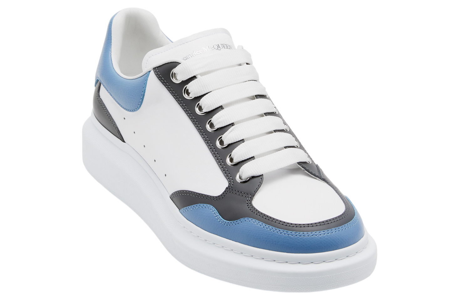 Alexander Mcqueen Oversized White / Blue / Ash Grey